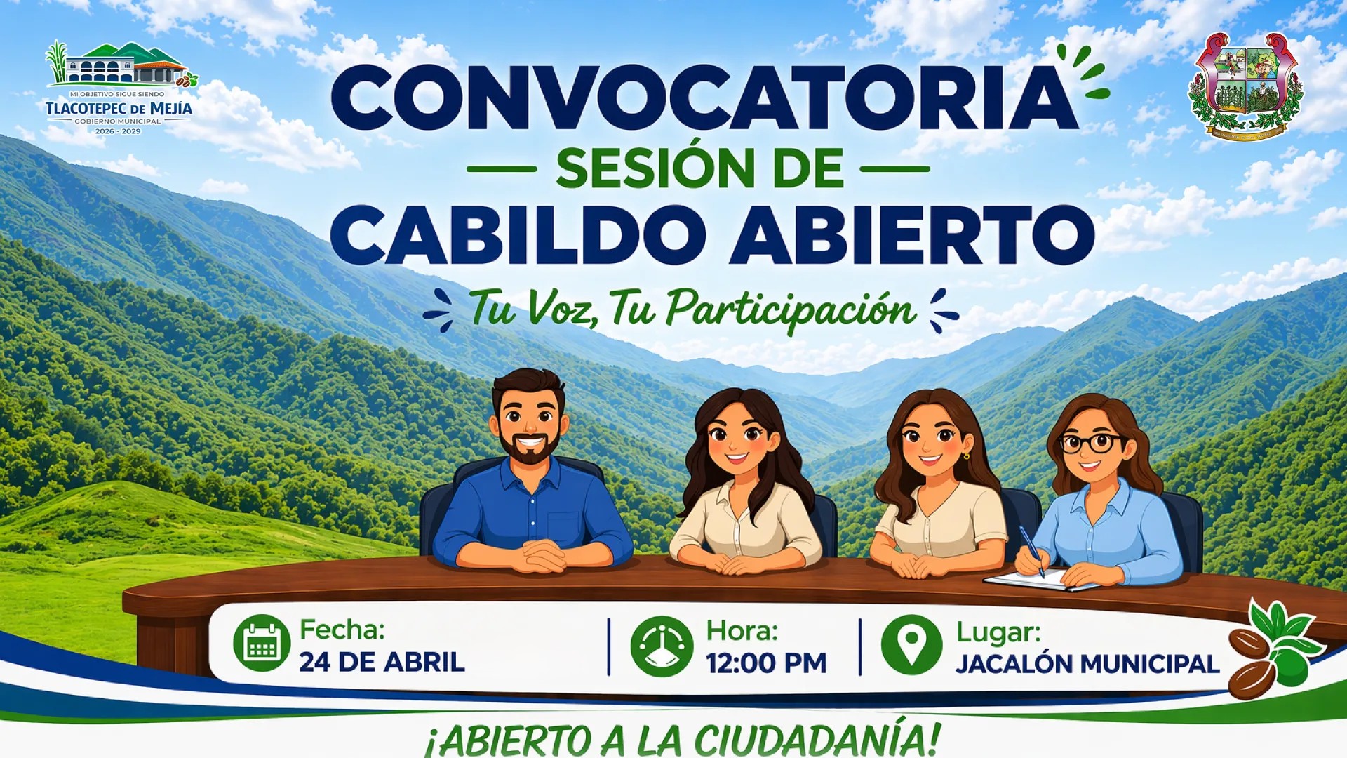 Convocatoria de sesión de Cabildo abierto